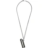 Ambush Gunmetal Logo Lighter Case Necklace In Black