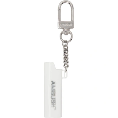 Ambush White Lighter Case Keychain