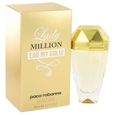 Paco Rabanne Lady Million Eau My Gold By  Eau De Toilette Spray 2.7 oz
