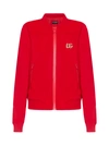 Dolce & Gabbana Full Milano Jacket With Dg Embellishment In Rosso Scurissimo