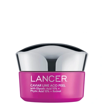 LANCER SKINCARE CAVIAR LIME ACID PEEL WITH GLYCOLIC ACID 10 PHYTIC ACID 10 RETINOL (1.7 OZ.)