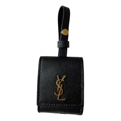 Pre-owned Saint Laurent Leather Accessories In Black
