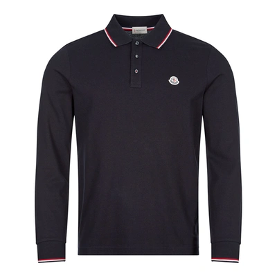 MONCLER LONG SLEEVE POLO SHIRT