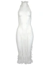 ROBERTA EINER ANGEL MIDI BODYCON DRESS WHITE