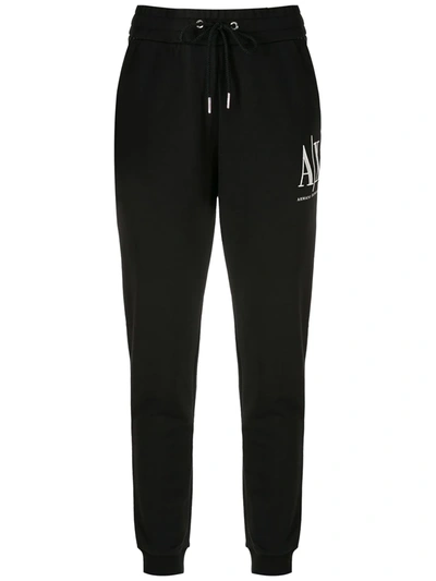 Armani Exchange Logo-print Track Pants In Schwarz