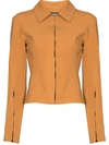 Jacquemus La Chemise Obiou Long Sleeve Shirt In Nude