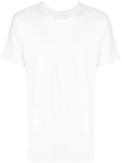 Isaac Sellam Experience Tape-detail Cotton T-shirt In Weiss