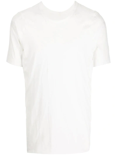 Isaac Sellam Experience Tape-detail Cotton T-shirt In Weiss