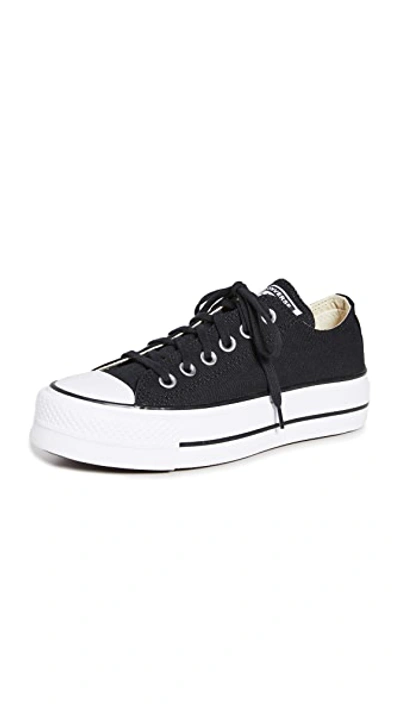 Converse 黑色 Chuck Taylor All Star Lift 防水台运动鞋 In Black