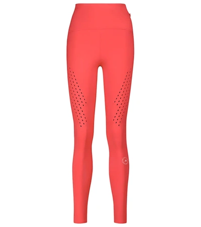 Adidas By Stella Mccartney Truepurpose Perforated Recycled Stretch Leggings In Act Pink