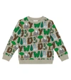 Stella Mccartney Illustration-print Organic Cotton Sweatshirt In Green