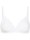 Hanro Cotton Lace Spacer T-shirt Underwire Bra In White