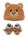 MOSCHINO TEDDY-BEAR HAT SLIPPER SET