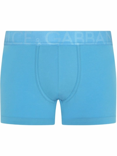 Dolce & Gabbana Logo Waistband Boxers In Blue