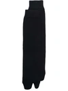 Maison Margiela Tabi Knee-high Socks In Black