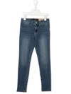 Polo Ralph Lauren Mid Washed Skinny Jeans Blue In Blue