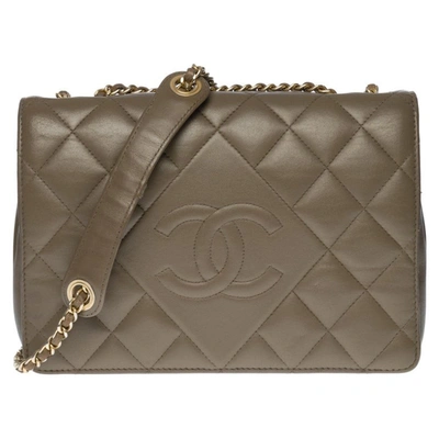 Pre-owned Chanel Classic Full Flap Shoulder Bag In Brown