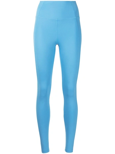 Girlfriend Collective Compressive High Rise Legging In Haze In Periwinkle
