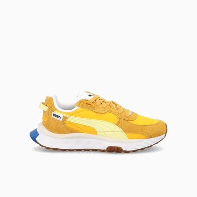 Puma Wild Rider Vintage Low Top Sneakers In Mineral Yellow/saffron ...