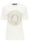 VERSACE VERSACE MEDUSA EMBELLISHED CREWNECK T