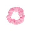 Hunza G Neon Pink Seersucker Scrunchie In Bright Pink
