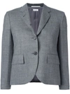 THOM BROWNE CLASSIC SINGLE BREASTED SPORT COAT IN MEDIUM GREY 2-PLY WOOL FRESCO,FBC010A0047311640580