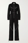 BOTTEGA VENETA ZIP-DETAILED SHELL JUMPSUIT