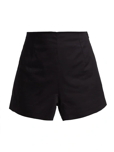Tove Brigette Cotton-blend Twill Shorts In Black