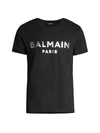Balmain Black Logo T-shirt In Black