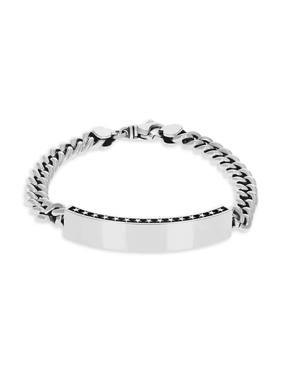 King Baby Studio Sterling Silver Curb Chain Id Bracelet