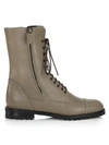 Manolo Blahnik Lugata Leather Combat Boots In Brown
