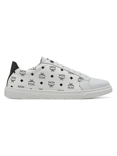 Mcm Men's Terrain Derby Lace-up Sneakers In White