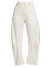 Nili Lotan Shon Barrel Jeans In Cream In Eggshell