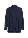 Nili Lotan Yorke Button Down Shirt In Dark Navy