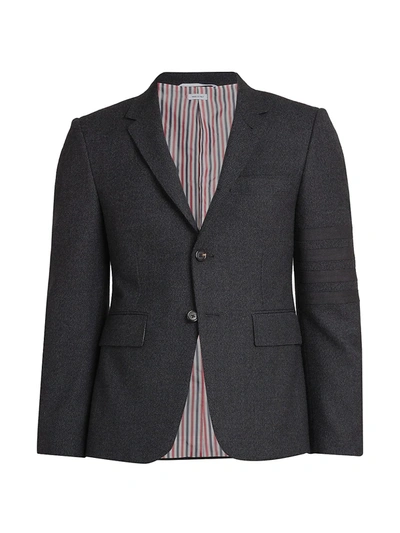 Thom Browne Wool Two-button Sport Coat In Dark Grey
