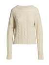KHAITE TRACEY CABLE KNIT SWEATER,400014610210