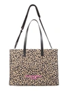 GOLDEN GOOSE CALIFRONIA BAG WITH LEOPARD PRINT