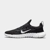 Nike Women's Free Run 5.0 Running Sneakers From Finish Line In Black/dark Smoke Grey/white