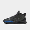 Nike Big Kids' Kyrie 7 Basketball Shoes In Black/black/lime Ice/total Orange