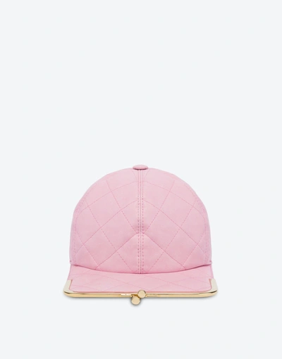 Moschino Purse Nappa Hat In Pink