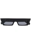 Off-white Marfa Rectangular-frame Sunglasses In Black