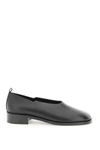 The Row Monceau Round-toe Leather Loafers In Black