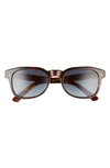 Salt Coolidge 52mm Polarized Sunglasses In Toasted Toffee/ Denim Gradient