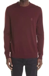 BURBERRY EMBROIDERED TB MONOGRAM CASHMERE SWEATER,8045522
