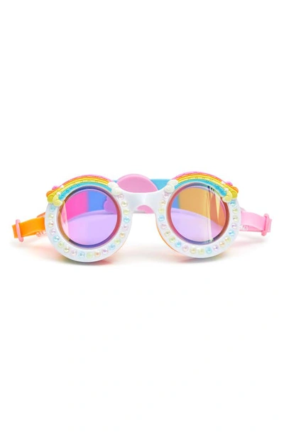 Bling2o Kids' Good Vibes Rainbow Swim Goggles For Girls - Ages 2-6