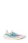 Adidas Originals Ultraboost 21 Running Shoe In White Tint/ Mint/ Rose