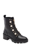 Karl Lagerfeld Payzlee Lug Sole Boot In Black