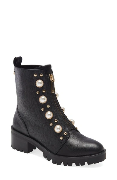Karl Lagerfeld Payzlee Lug Sole Boot In Black