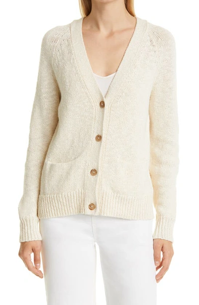 Jenni Kayne Stanford Cotton Linen Cardigan In Ivory ModeSens