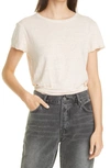 Frame Organic Linen Baby Tee In Blue